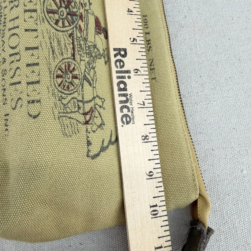 American Glory Buckboard Brand Canvas Pouch Vintage Feed Bag Style Tan Bag